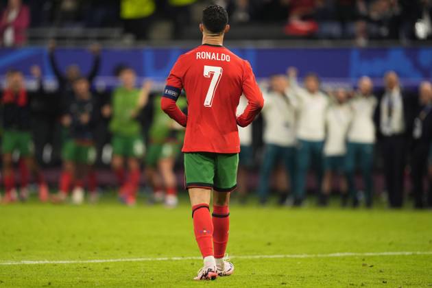 Portugal s Cristiano Ronaldo during a quarterfinal match between Portugal and France at the Euro 2024 soccer tournament in Hamburg, Germany - Friday July 5, 2024. - Soccer . Copyright: xFabioxFerrari LaPressex