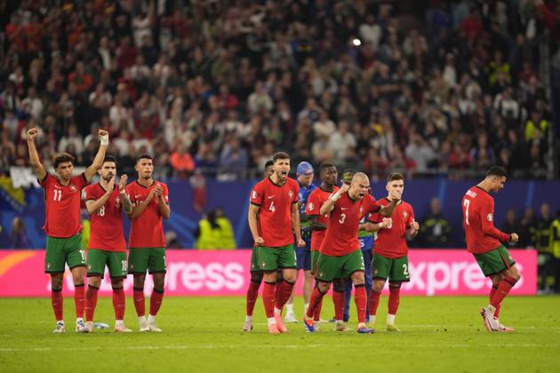 Portugal s Cristiano Ronaldo during a quarterfinal match between Portugal and France at the Euro 2024 soccer tournament in Hamburg, Germany - Friday July 5, 2024. - Soccer . Copyright: xFabioxFerrari LaPressex