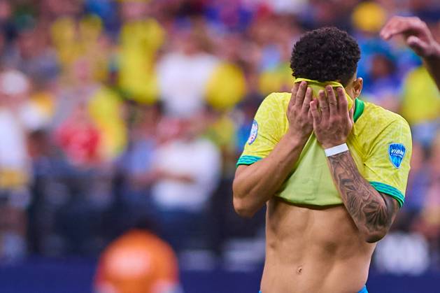 RECORD DATE NOT STATED Copa America USA 2024 Uruguay (4p) 0-0 (2p) Brazil - Quarter-final Joao Gomes of Brazil during the CONMEBOL Copa America 2024 Quarter-final match between Uruguay and Brazil, at Allegiant Stadium, on July 06, 2024 in Las Vegas, Nevada, United States. LAS VEGAS NEVADA UNITED STATES Copyright: xJONATHANxDUENASx 20240706201717_CA_QF_2024_URU_BRA_GOMES83
