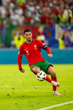 Portugal v France, UEFA EURO, EM, Europameisterschaft,Fussball 2024, Hamburg, Germany Hamburg, Germany. 05th, July 2024. Cristiano Ronaldo (7) of Portugal seen during the UEFA Euro 2024 quarter final match between Portugal and France at Volksparkstadion in Hamburg. Hamburg Germany  Copyright: xGonzalesxPhoto FrederikkexJensenx
