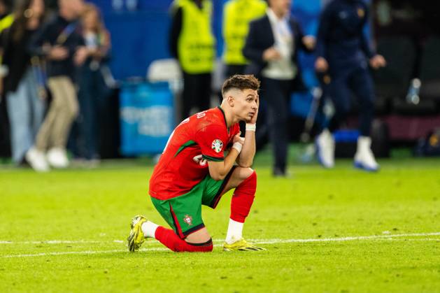 Portugal v France, UEFA EURO, EM, Europameisterschaft,Fussball 2024, Hamburg, Germany Hamburg, Germany. 05th, July 2024. Francisco Conceicco (26) of Portugal seen after the UEFA Euro 2024 quarter final match between Portugal and France at Volksparkstadion in Hamburg. Hamburg Germany Copyright: xGonzalesxPhoto FrederikkexJensenx