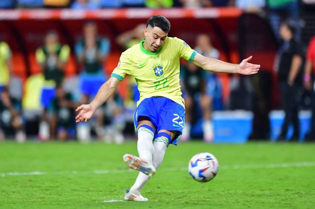 RECORD DATE NOT STATED Copa America USA 2024 Uruguay (4p) 0-0 (2p) Brazil - Quarter-final Gabriel Martinelli of Brazil during the CONMEBOL Copa America 2024 Quarter-final match between Uruguay and Brazil, at Allegiant Stadium, on July 06, 2024 in Las Vegas, Nevada, United States. LAS VEGAS NEVADA UNITED STATES Copyright: xIsaacxOrtizx 20240706220945_CA_QF_2024_URU_BRA_MARTINELLI274