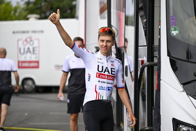 Cycling, Tour de France, UAE Team Emirates training on rest day