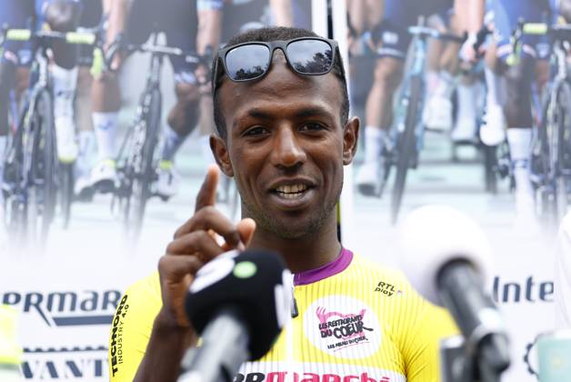 Cycling, Tour de France, Intermarche-Wanty, Press conference with Biniam Girmay