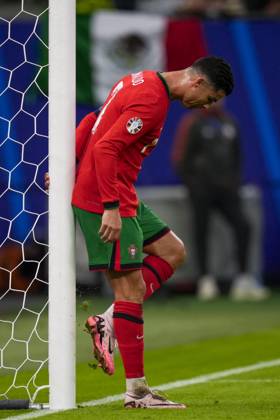 Portugal s Cristiano Ronaldo during a quarterfinal match between Portugal and France at the Euro 2024 soccer tournament in Hamburg, Germany - Friday Saturday July 6, 2024. - Soccer . Copyright: xFabioxFerrari LaPressex