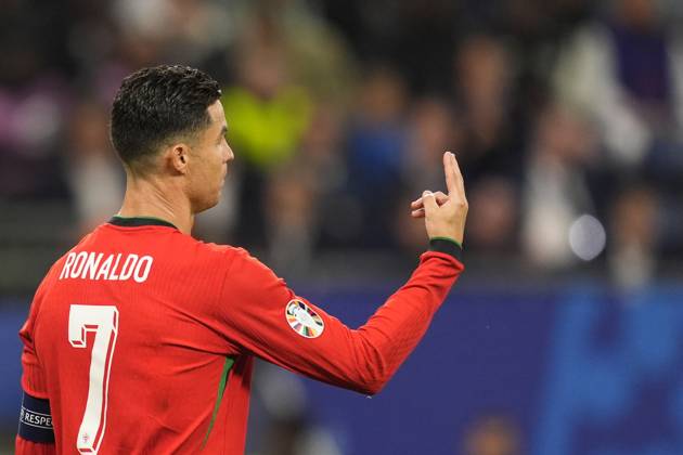 Portugal s Cristiano Ronaldo during a quarterfinal match between Portugal and France at the Euro 2024 soccer tournament in Hamburg, Germany - Friday Saturday July 6, 2024. - Soccer . Copyright: xFabioxFerrari LaPressex