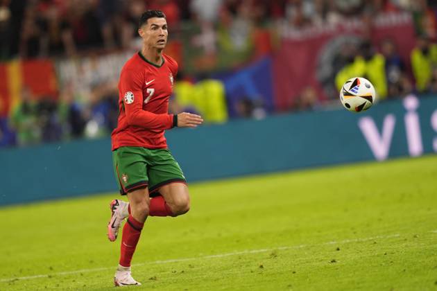 Portugal s Cristiano Ronaldo during a quarterfinal match between Portugal and France at the Euro 2024 soccer tournament in Hamburg, Germany - Friday Saturday July 6, 2024. - Soccer . Copyright: xFabioxFerrari LaPressex