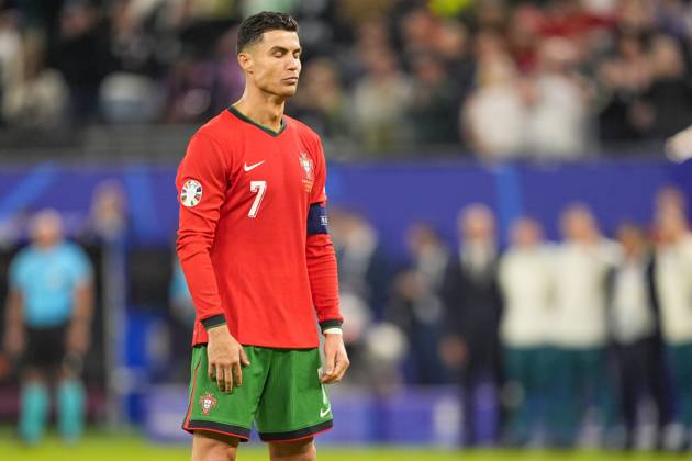 Portugal s Cristiano Ronaldo during a quarterfinal match between Portugal and France at the Euro 2024 soccer tournament in Hamburg, Germany - Friday Saturday July 6, 2024. - Soccer . Copyright: xFabioxFerrari LaPressex