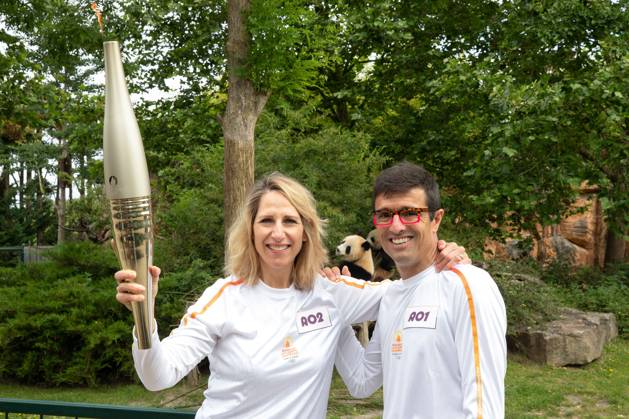 Paris 2024, Olympics, torch relay at Beauval Zoo in Saint-Aignan