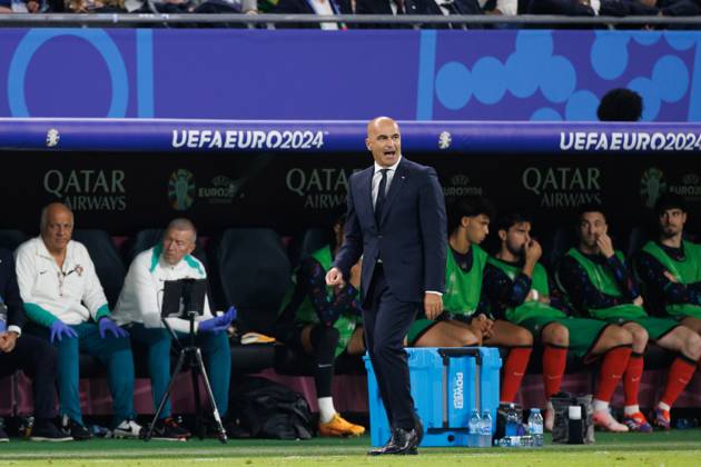 Roberto Martinez seen during UEFA EURO, EM, Europameisterschaft,Fussball 2024 game between national teams of Portugal and France at Volksparkstadium, Hamburg, Germany (Maciej Rogowski) Hamburg Volksparkstadium Germany Copyright: xMaciejxRogowskix portugaliafrancjafull-094