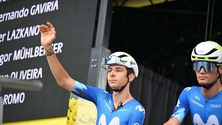 11-07-2024 Tour De France; Tappa 12 Aurillac - Villeneuve Sur Lot; 2024, Movistar; Formolo, Davide; Aurillac;