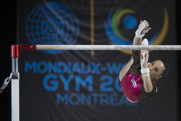 Artistic Gymnastics World Championships OCT 1 October 1, 2017: Gymnast Larisa Iordache (ROU) at podium training, during the 47th FIG Artistic Gymnastics World Championships in Montreal, Canada. Iordache suffered an achilles tear just before the start of competition and had to withdraw. Melissa J. Perenson CSM Montreal California Canada EDITORIAL USE ONLY Copyright: xx ZUMA-20171001_zaf_c04_304.jpg MelissaxJ.xPerensonx csmphototwo295094
