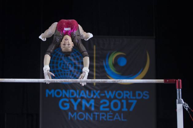 Artistic Gymnastics World Championships OCT 1 October 1, 2017: Gymnast Larisa Iordache (ROU) at podium training, during the 47th FIG Artistic Gymnastics World Championships in Montreal, Canada. Iordache suffered an achilles tear just before the start of competition and had to withdraw. Melissa J. Perenson CSM Montreal California Canada EDITORIAL USE ONLY Copyright: xx ZUMA-20171001_zaf_c04_300.jpg MelissaxJ.xPerensonx csmphototwo295099