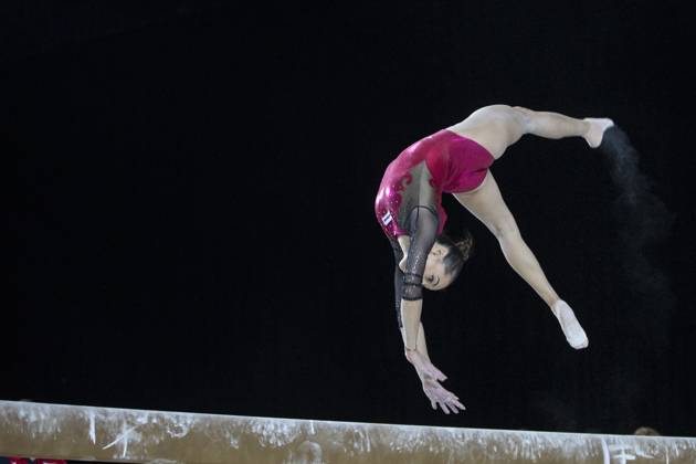 Artistic Gymnastics World Championships OCT 1 October 1, 2017: Gymnast Larisa Iordache (ROU) at podium training, during the 47th FIG Artistic Gymnastics World Championships in Montreal, Canada. Iordache suffered an achilles tear just before the start of competition and had to withdraw. Melissa J. Perenson CSM Montreal California Canada EDITORIAL USE ONLY Copyright: xx ZUMA-20171001_zaf_c04_313.jpg MelissaxJ.xPerensonx csmphototwo295107