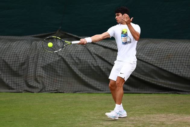 Tennis, Wimbledon, Tag 13, Training