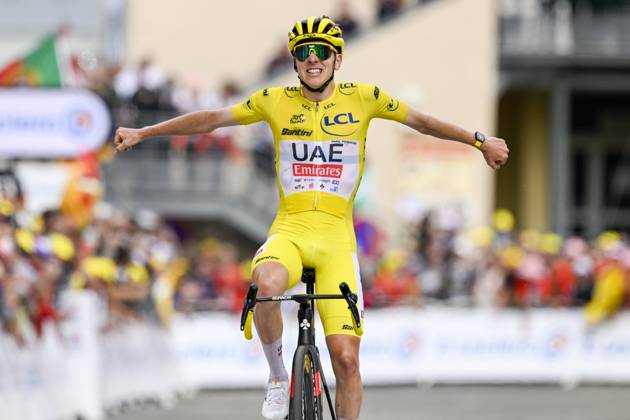 Cycling, Tour de France, 14th stage, winner Tadej Pogacar