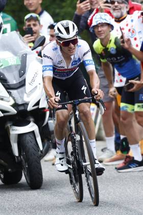 Tour de France 2024 - Stage 14 SAINT-LARY-SOULAN PLA D ADET, FRANCE - JULY 13 : Evenepoel Remco (BEL) of Soudal - Quick Step during stage 14 of the 111th edition of the Tour de France 2024 cycling race, a stage of 152 kms with start in Pau and finish in Saint-Lary-Soulan Pla d Adet on July 13, 2024 in Saint-Lary-Soulan Pla d Adet, France, 13 07 2024 Saint-Lary-Soulan Pla d Adet France Copyright: xJanxDexMeuleneirx