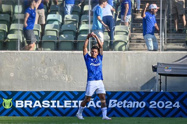 CRUZEIRO X BRAGANTINO - CAMPEONATO BRASILEIRO 2024 BELO HORIZONTE (MG), 07 13 2024 - Football Brasileirao Cruzeiro x Bragantino - Gabriel Veron in match between Cruzeiro x Bragantino in a game valid for the seventeenth round of the Brasileirao held at Indepedencia, Belo Horizonte, this Saturday afternoon ( 13). IMAGO Gustavo Rabelo Minas Gerais Brasil Copyright: xGUSTAVOxRABELOx