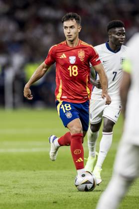 Spain v England, UEFA EURO, EM, Europameisterschaft,Fussball 2024 final, Berlin, Germany Berlin, Germany. 14th, July 2024. Martin Zubimendi (18) of Spain seen during the UEFA Euro 2024 final between Spain and England at Olympiastadion in Berlin. Berlin Germany Copyright: xGonzalesxPhoto LassexLagonix