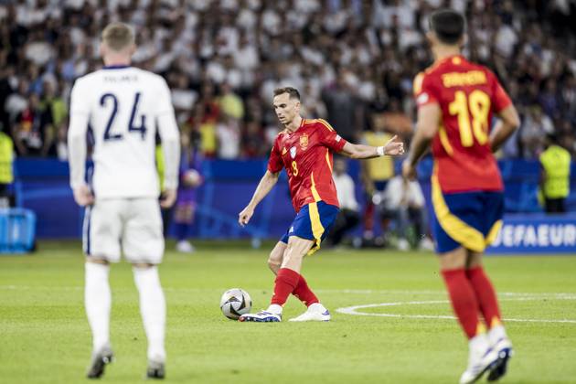 Spain v England, UEFA EURO, EM, Europameisterschaft,Fussball 2024 final, Berlin, Germany Berlin, Germany. 14th, July 2024. Fabian Ruiz (8) of Spain seen during the UEFA Euro 2024 final between Spain and England at Olympiastadion in Berlin. Berlin Germany Copyright: xGonzalesxPhoto LassexLagonix