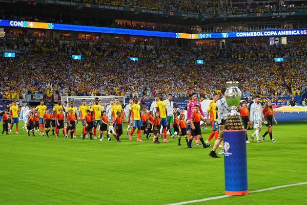 RECORD DATE NOT STATED Copa America USA 2024 Argentina vs Colombia - Final Trophy of Copa America during Final match between Argentina and Colombia as part of CONMEBOL Copa America USA 2024 at Hard Rock Stadium on July 14, 2024 in Miami Gardens, Florida, United States. MIAMI GARDENS FLORIDA UNITED STATES  Copyright: xAdrianxMaciasx 20240714202935_CA_2024_F_ARG_COL_TROPHY128