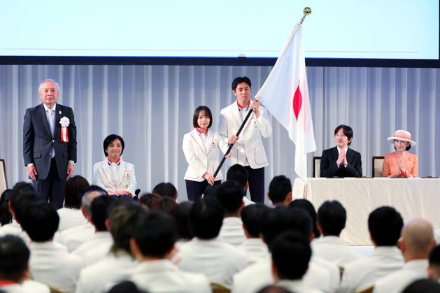 Paris 2024, Olympics, Paralympics, Presentation of Team Japan with Crown Prince Fumihito