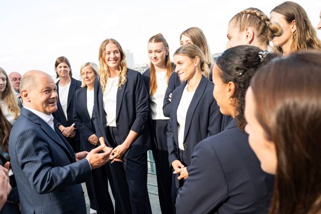 Berlin, Germany, 17 07 2024 Federal Chancellery Reception for the mens and womens national basketball teams by Federal Chancellor Olaf Scholz Copyright: xBergmann,xGuido BPA dtsxNachrichtenagenturx dts_43869