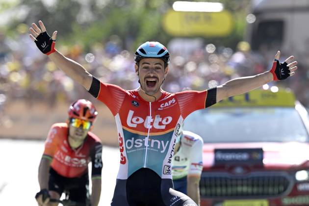 Cycling, Tour de France, Victor Campenaerts wins the 18th stage