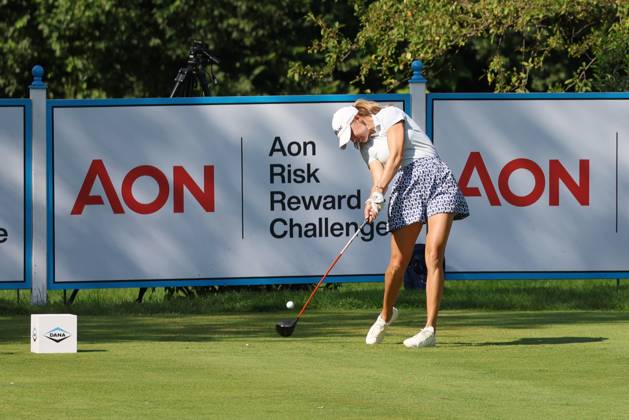 SYLVANIA, OH - JULY 18: LPGA, Golf Damen golfer Nataliya Guseva plays her tee shot on the 17th hole during the first round of the 2024 Dana Open on July 18, 2024, at Highland Meadows Golf Club in Sylvania, Ohio. (Photo by Brian Spurlock Icon Sportswire) GOLF: JUL 18 LPGA Dana Open EDITORIAL USE ONLY Icon2407183