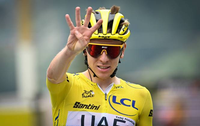 Cycling, Tour de France, Tadej Pogacar wins 19th stage