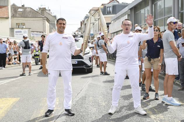 Paris 2024, Olympics, torch relay in Lagny-sur-Marne