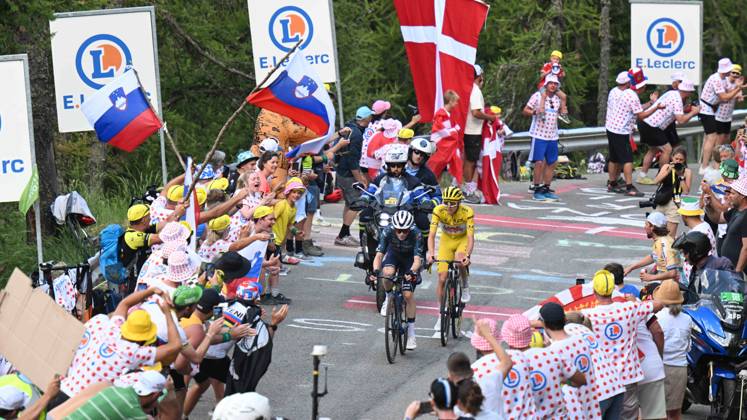 20-07-2024 Tour De France; Tappa 20 Nice - Col De La Couillole; 2024, Uae Team Emirates; 2024, Visma - Lease A Bike; Pogacar, Tadej; Vingegaard, Jonas; Col De La Couillole;
