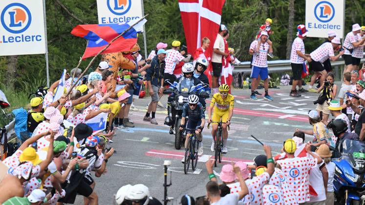 20-07-2024 Tour De France; Tappa 20 Nice - Col De La Couillole; 2024, Uae Team Emirates; 2024, Visma - Lease A Bike; Pogacar, Tadej; Vingegaard, Jonas; Col De La Couillole;