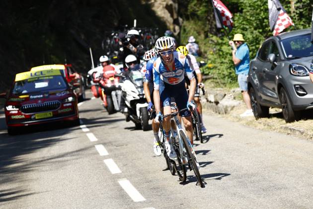 Tour de France 2024 - Stage 20 COL DE LA COUILLOLE, FRANCE - JULY 20 : rider of Team dsm-firmenich PostNL during stage 20 of the 111th edition of the Tour de France 2024 cycling race, a stage of 132,8 kms with start in Nice and finish in Col de la Couillole on July 20, 2024 in Col de la Couillole, France, 20 07 2024 Col de la Couillole France Copyright: xJanxDexMeuleneirx