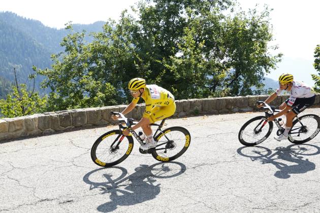 Tour de France 2024 - Stage 20 COL DE LA COUILLOLE, FRANCE - JULY 20 : Pogacar Tadej (SVN) of UAE Team Emirates during stage 20 of the 111th edition of the Tour de France 2024 cycling race, a stage of 132,8 kms with start in Nice and finish in Col de la Couillole on July 20, 2024 in Col de la Couillole, France, 20 07 2024 Col de la Couillole France Copyright: xJanxDexMeuleneirx