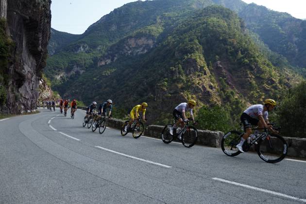 Tour de France 2024 - Stage 20 COL DE LA COUILLOLE, FRANCE - JULY 20 : Pogacar Tadej (SVN) of UAE Team Emirates during stage 20 of the 111th edition of the Tour de France 2024 cycling race, a stage of 132,8 kms with start in Nice and finish in Col de la Couillole on July 20, 2024 in Col de la Couillole, France, 20 07 2024 Col de la Couillole France Copyright: xJanxDexMeuleneirx