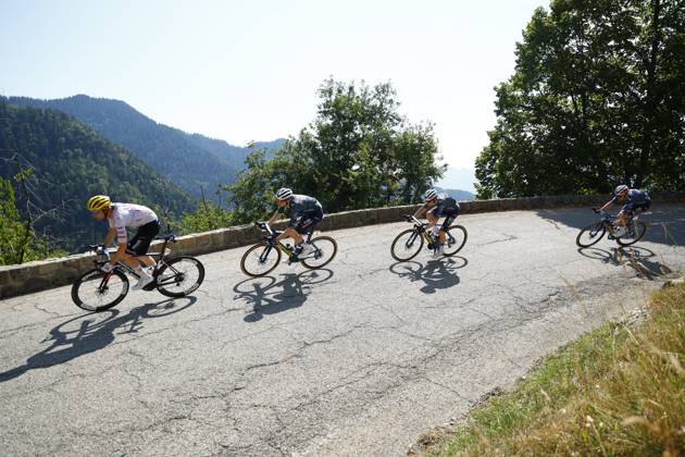 Tour de France 2024 - Stage 20 COL DE LA COUILLOLE, FRANCE - JULY 20 : Vingegaard Hansen Jonas (DEN) of Team Visma Lease a Bike during stage 20 of the 111th edition of the Tour de France 2024 cycling race, a stage of 132,8 kms with start in Nice and finish in Col de la Couillole on July 20, 2024 in Col de la Couillole, France, 20 07 2024 Col de la Couillole France Copyright: xJanxDexMeuleneirx