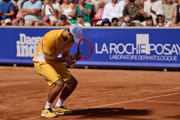 BASTAD, SWEDEN 20240721 Nuno Borges, Portugal cheers after the final against Rafael Nadal, Spain at the Nordea Open tennis tournament in Bastad BASTAD SWEDEN Tennis x11507x Copyright: xAndersxBjurö TTx NORDEA OPEN 2024 FINAL
