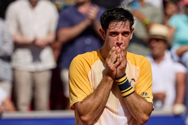 BASTAD, SWEDEN 20240721 Nuno Borges, Portugal cheers after the final against Rafael Nadal, Spain at the Nordea Open tennis tournament in Bastad BASTAD SWEDEN Tennis x11507x Copyright: xAndersxBjurö TTx NORDEA OPEN 2024 FINAL