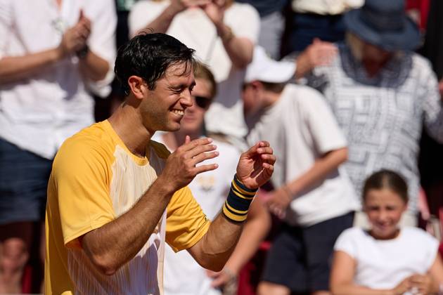 BASTAD, SWEDEN 20240721 Nuno Borges, Portugal cheers after the final against Rafael Nadal, Spain at the Nordea Open tennis tournament in Bastad BASTAD SWEDEN Tennis x11507x Copyright: xAndersxBjurö TTx NORDEA OPEN 2024 FINAL