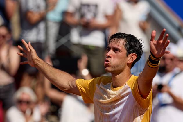BASTAD, SWEDEN 20240721 Nuno Borges, Portugal cheers after the final against Rafael Nadal, Spain at the Nordea Open tennis tournament in Bastad BASTAD SWEDEN Tennis x11507x Copyright: xAndersxBjurö TTx NORDEA OPEN 2024 FINAL