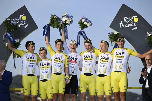 Cycling, Tour de France, UAE Team Emirates winner of the team classification