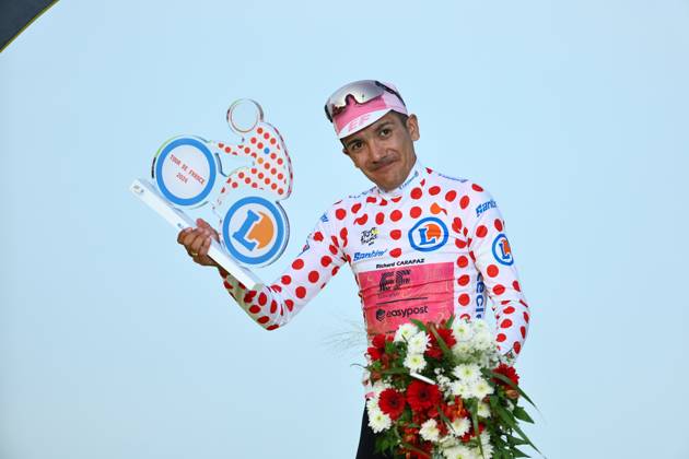 Cycling, Tour de France, Richard Carapaz winner of the mountain classification