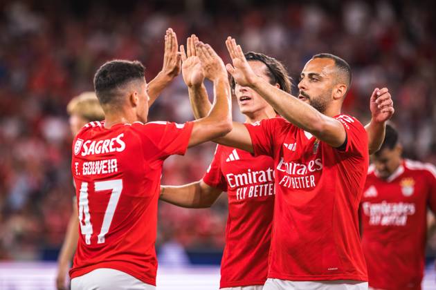 SL Benefica Vs Feyenoord in Lisbon, Portugal - 28 Jul 2024 Arthur Cabral of SL Benfica celebrates a goal during the Pre-Season Friendly match between SL Benfica and Feyenoord at Estadio da Luz. Lisbon Portugal Copyright: xHenriquexCasinhasx xSOPAxImagesx HCASINHAS_28072024_SLBENFICA_VS_FEYENOORD_045