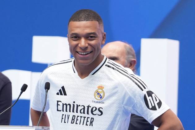 Presentation Kylian Mbappe In Real Madrid - Spain Kylian Mbappé during his presentation as a new player of Real Madrid CF on 16 July 2024 at Santiago Bernabeu stadium in Madrid, Spain - Photo Laurent Lairys ABACAPRESS.COM Madrid Spain Copyright: xLairysxLaurent ABACAx