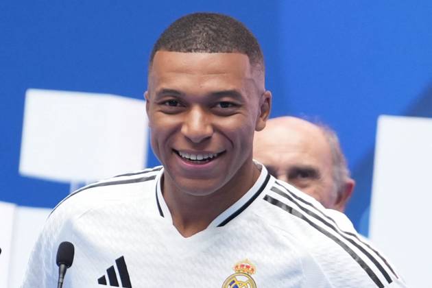 Presentation Kylian Mbappe In Real Madrid - Spain Kylian Mbappé during his presentation as a new player of Real Madrid CF on 16 July 2024 at Santiago Bernabeu stadium in Madrid, Spain - Photo Laurent Lairys ABACAPRESS.COM Madrid Spain Copyright: xLairysxLaurent ABACAx