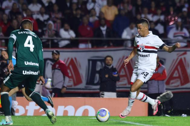 São Paulo x Goias SÃO PAULO, SP - 30.07.2024: SÃO PAULO X GOIAS - Erick during the match between São Paulo and Goiás valid for the Round of 16 of the Copa do Brasil 2024 held at MorumBis on Tuesday night (30) in São Paulo. (Photo: Yuri Murakami Fotoarena) x2583472x YurixMurakami