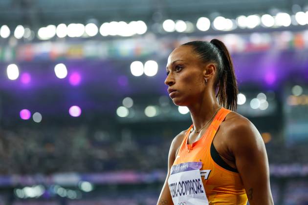 August 3, 2024, Paris, Paris, FRANCE: Ana Peleteiro-Compaore of Spain looks on during the Women s Triple Jump Final of the Athletics at Stade de France during the Paris 2024 Olympics Games on August 3, 2024 in Paris, France. Paris FRANCE - ZUMAa181 20240803_zaa_a181_316 Copyright: xAntonioxMartinezx