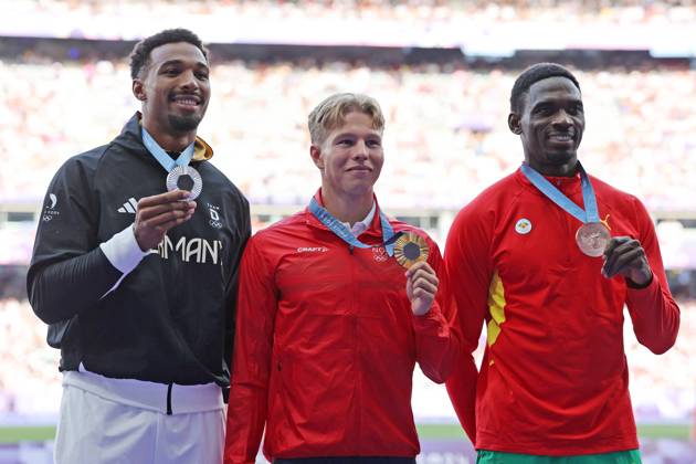 Paris 2024, Leichtathletik, Zehnkampf, Siegerehrung