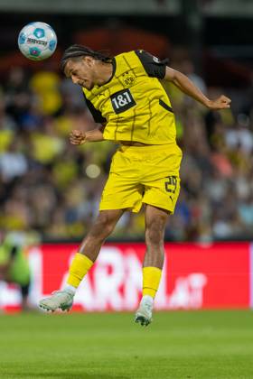 06 08 2024, Soccer test match, season 2024 2025, Borussia Moenchengladbach FC Villareal in Altach Paris Josua Brunner Borussia Dortmund, 29 at header Photo Kirchner Media DI Copyright: xKirchner-Media DIx